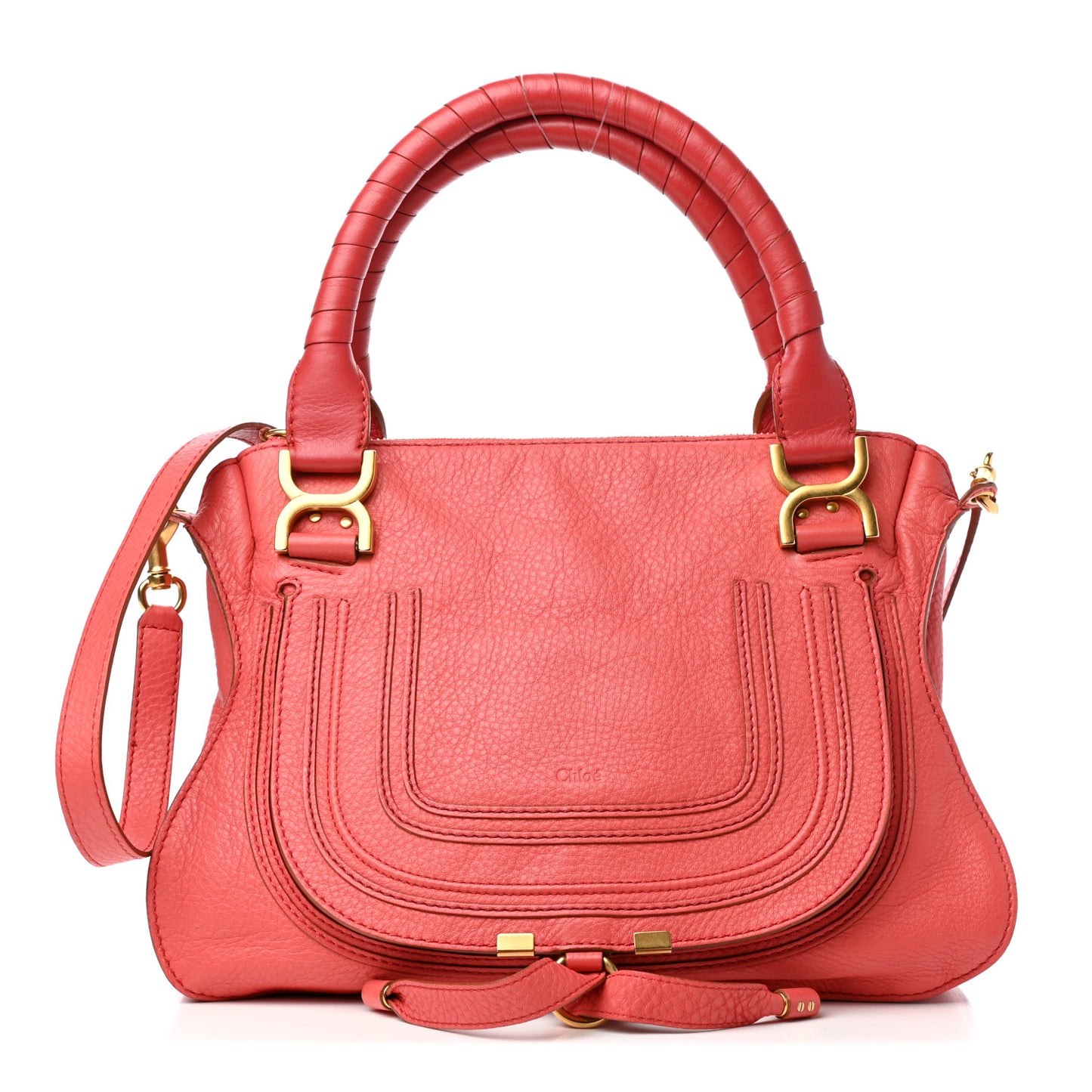 Calfskin Medium Marcie Satchel Paradise Pink
