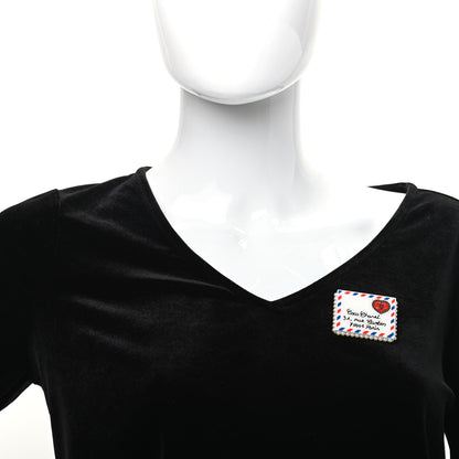 Chanel Resin Pearl Letter Brooch Black White Blue Red 2 of 5