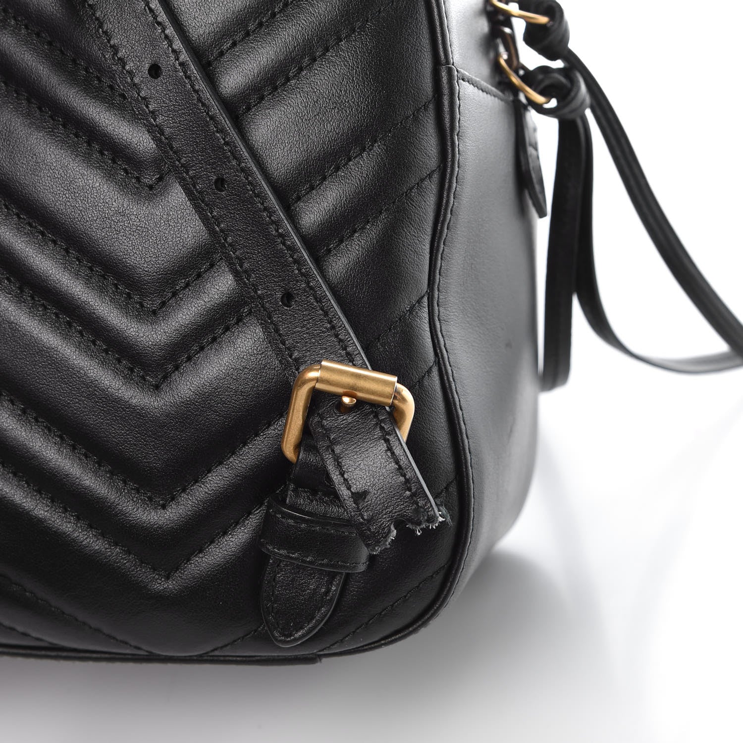 Gucci Calfskin Matelasse GG Marmont Backpack Black 9 of 9