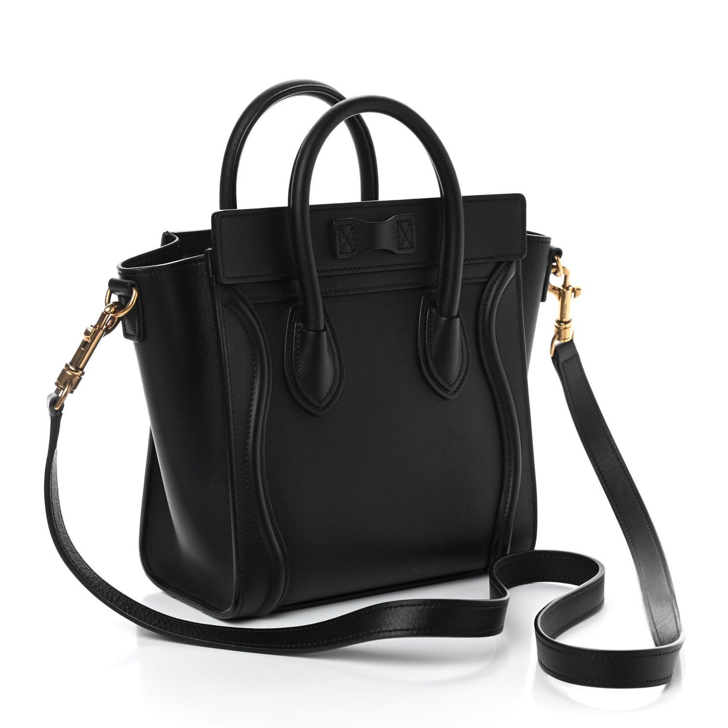 Smooth Calfskin Nano Luggage Black