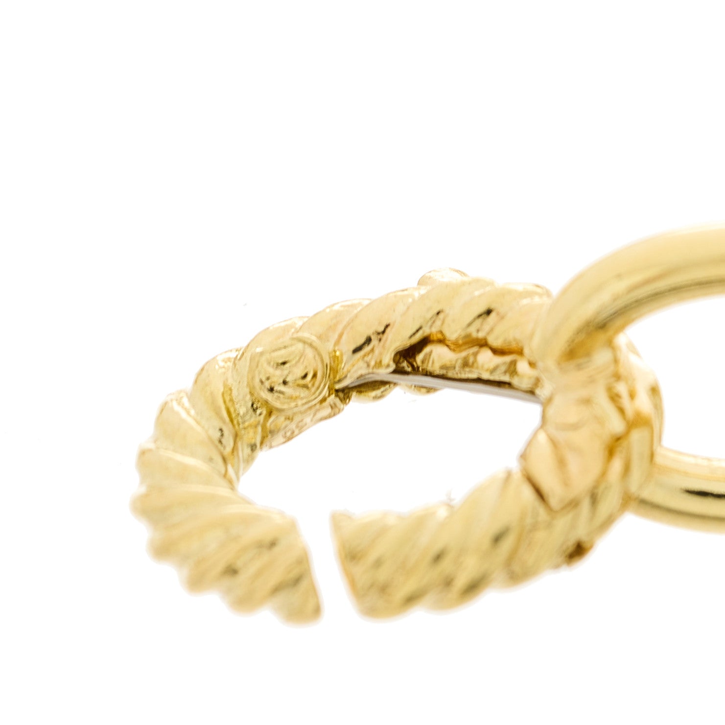 David Yurman 18K Yellow Gold 12mm Large Oval Link Bracelet 4 of 5