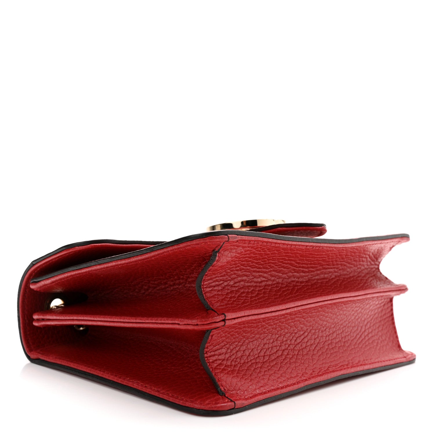 Gucci Dollar Calfskin Small Interlocking G Shoulder Bag Red 4 of 10