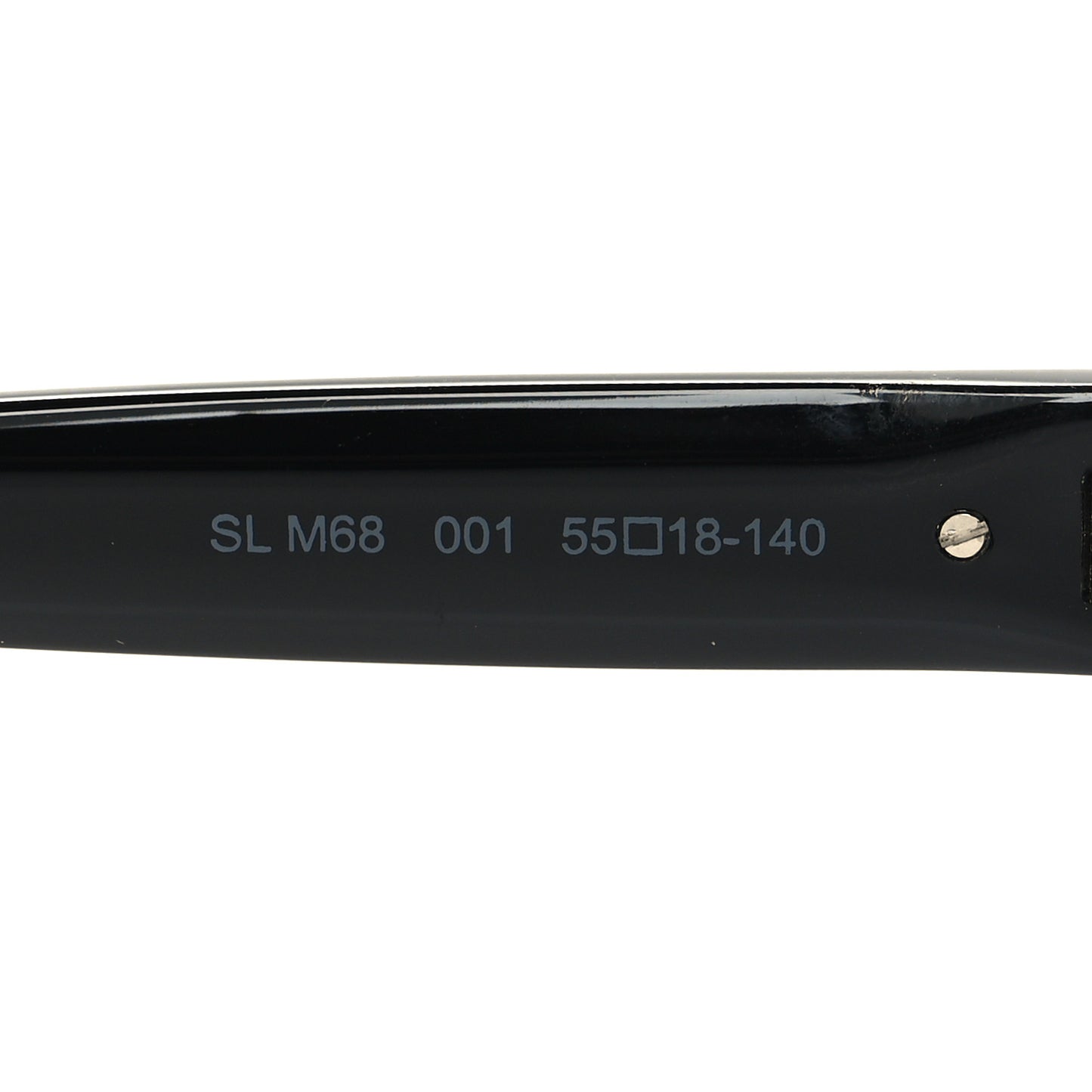 Acetate Square Sunglasses SL M68 Black