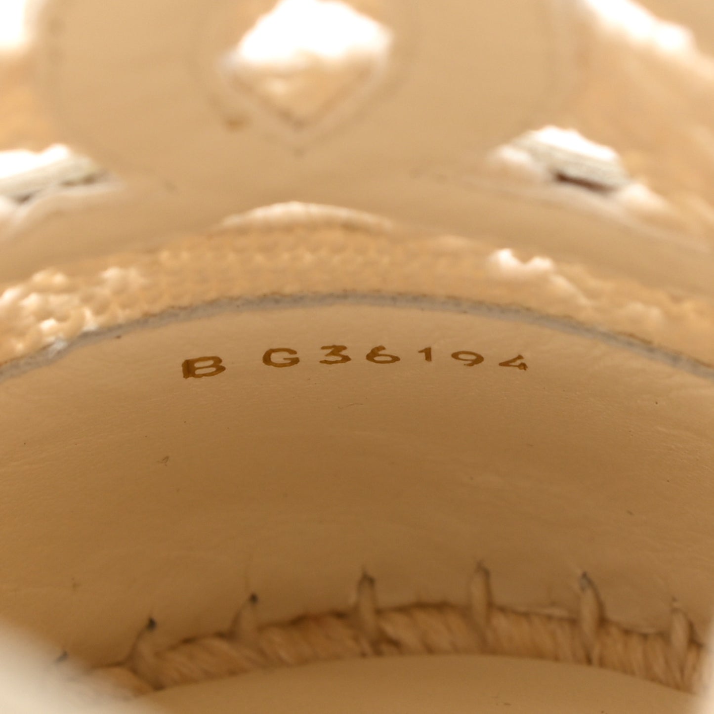 Macrame Patent CC Espadrilles 41 Beige Ivory