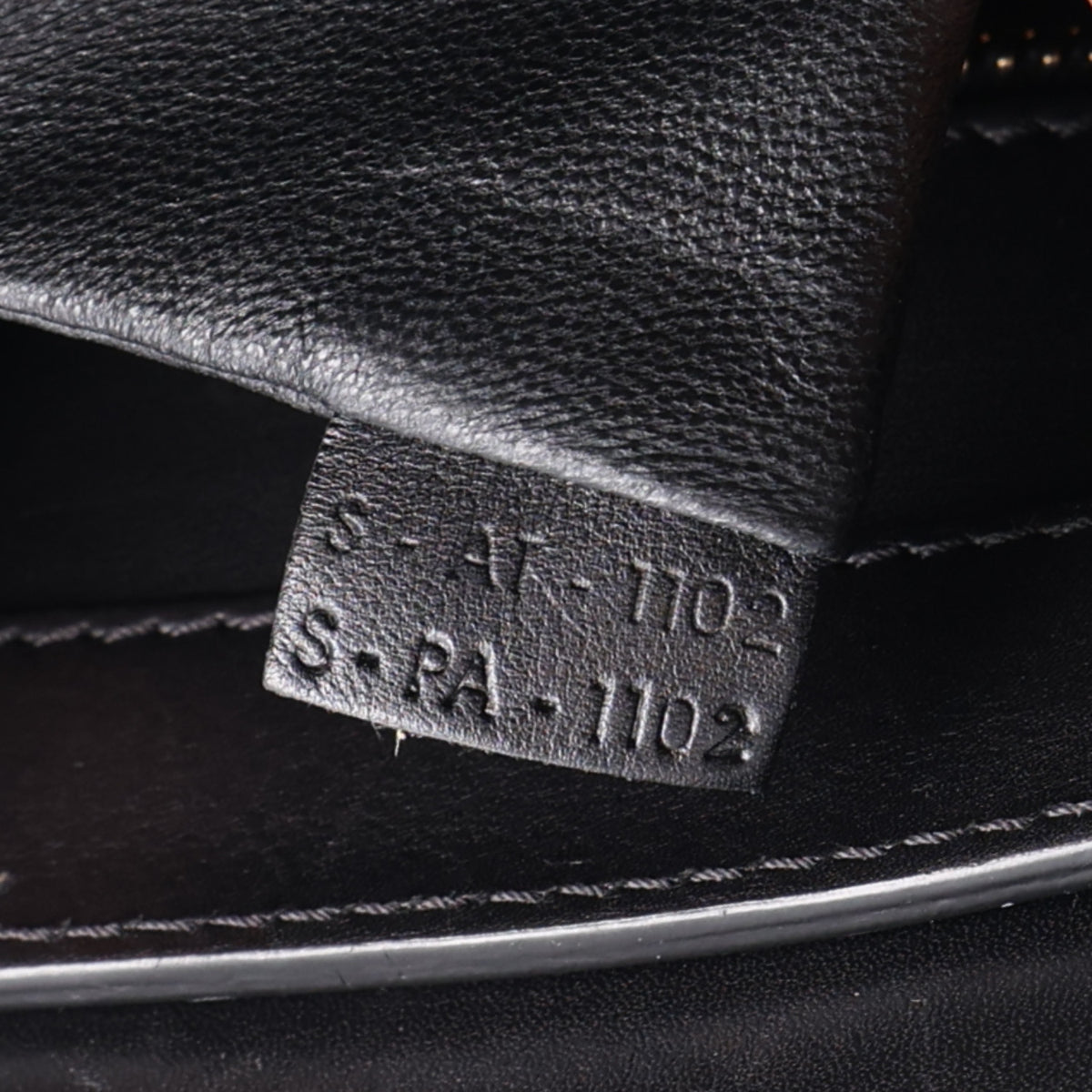 Smooth Calfskin Linen Tricolor Mini Luggage Black Khaki Navy