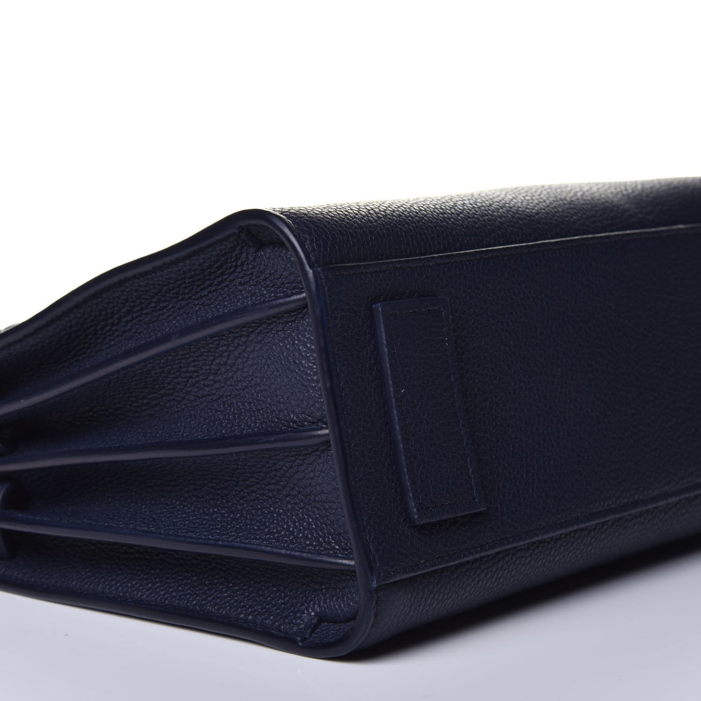 Grained Calfskin Baby Supple Sac De Jour Navy