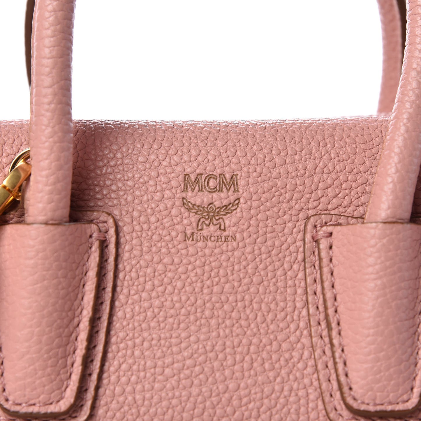 Grained Calfskin Mini Milla Tote Pink