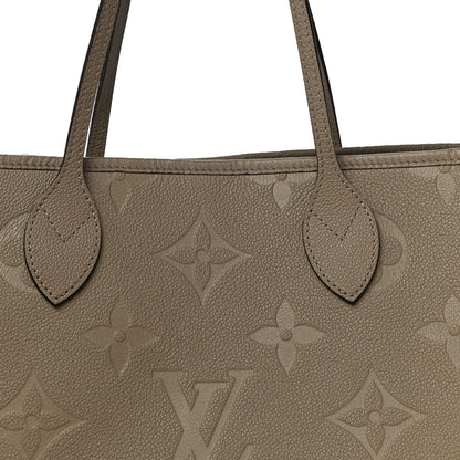 Louis Vuitton Empreinte Monogram Giant Neverfull MM Tourterelle 7 of 9