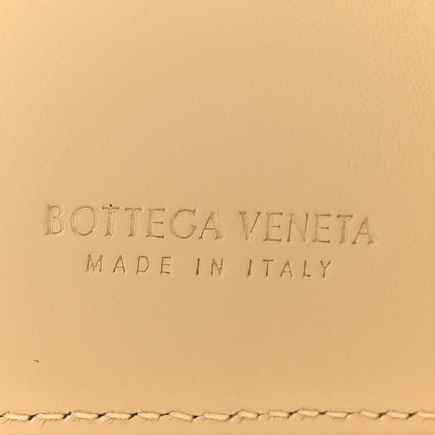 Nappa Maxi Intrecciato Small Bi-Fold Zip Wallet Porridge