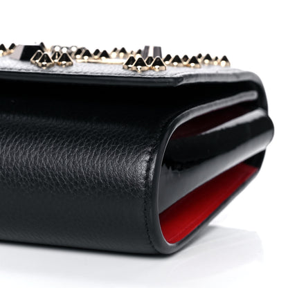 Christian Louboutin Grained Calfskin Spikes Loubinthesky Paloma Wallet On Chain Black Multimetal 11 of 17
