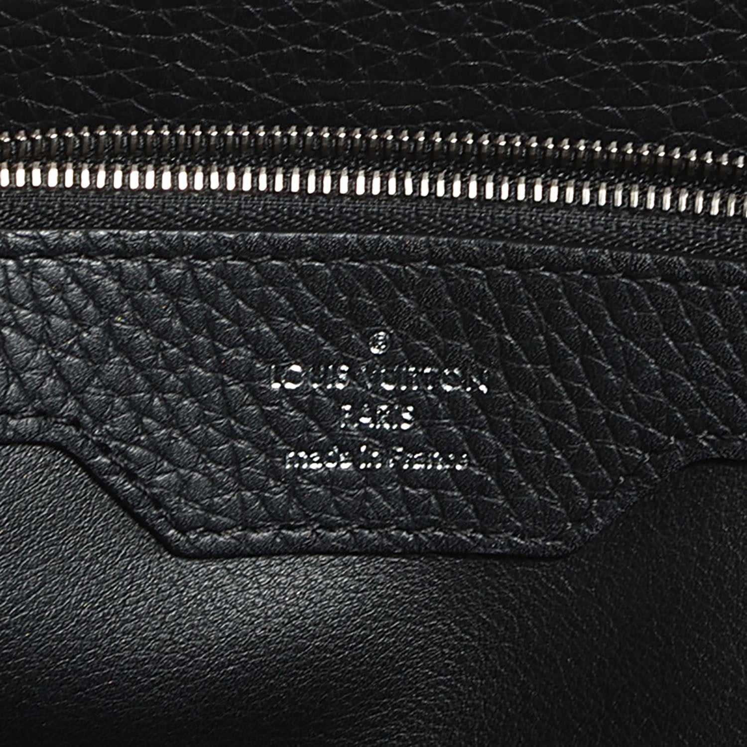 Louis Vuitton Taurillon Ayers Capucines MM Black 6 of 7