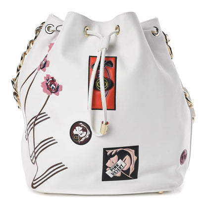 Christian Dior Calfskin Paradise Bubble Bucket Bag White 1 of 8