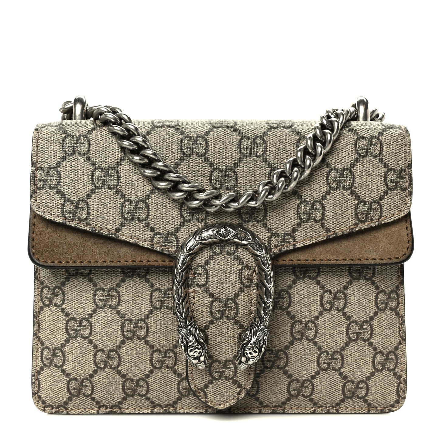 GG Supreme Monogram Mini Dionysus Shoulder Bag Taupe