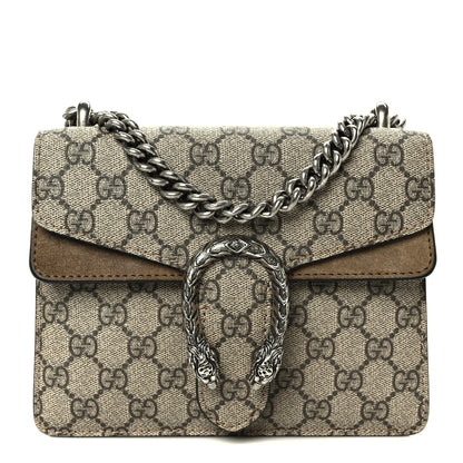 Gucci GG Supreme Monogram Mini Dionysus Shoulder Bag Taupe 1 of 10