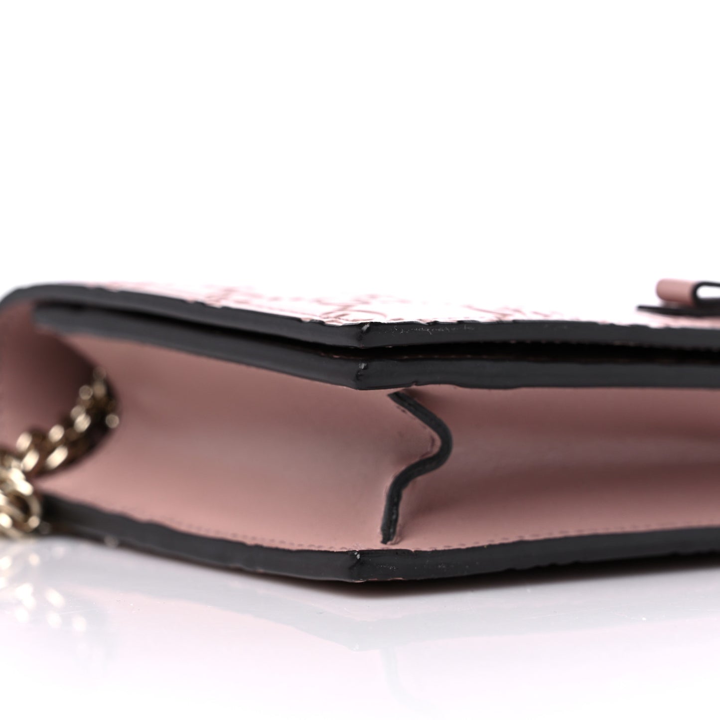 Guccissima Signature Bowy Chain Wallet Dark Cipria