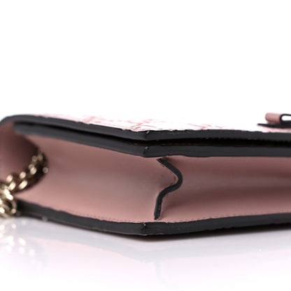 Gucci Guccissima Signature Bowy Chain Wallet Dark Cipria 7 of 10