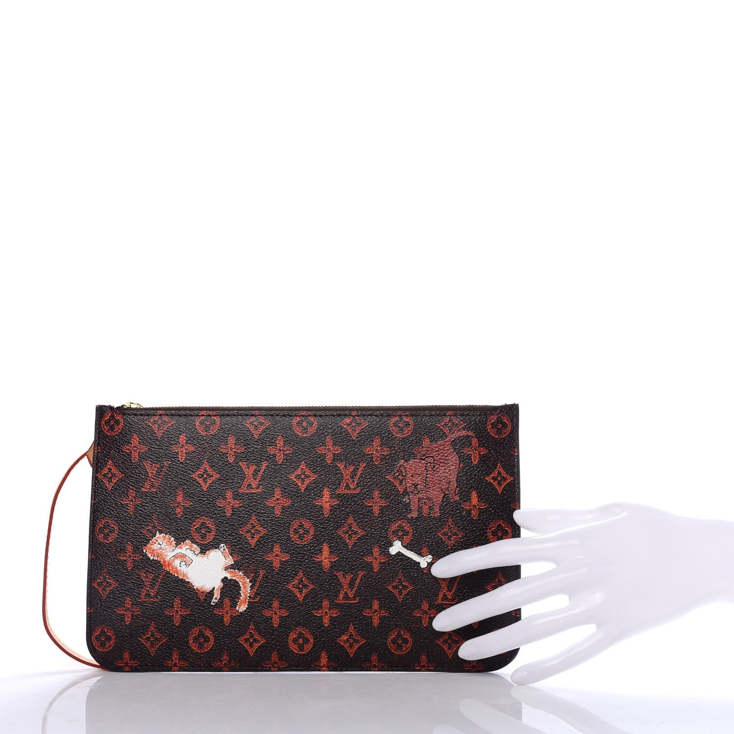 Louis Vuitton Catogram Neverfull MM GM Pochette Marron 2 of 7