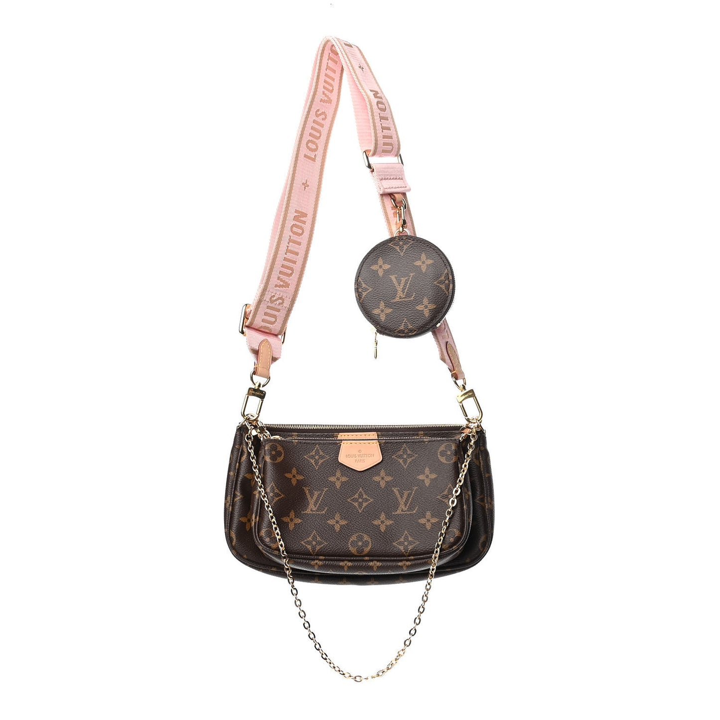 Monogram Multi Pochette Accessories Rose Clair