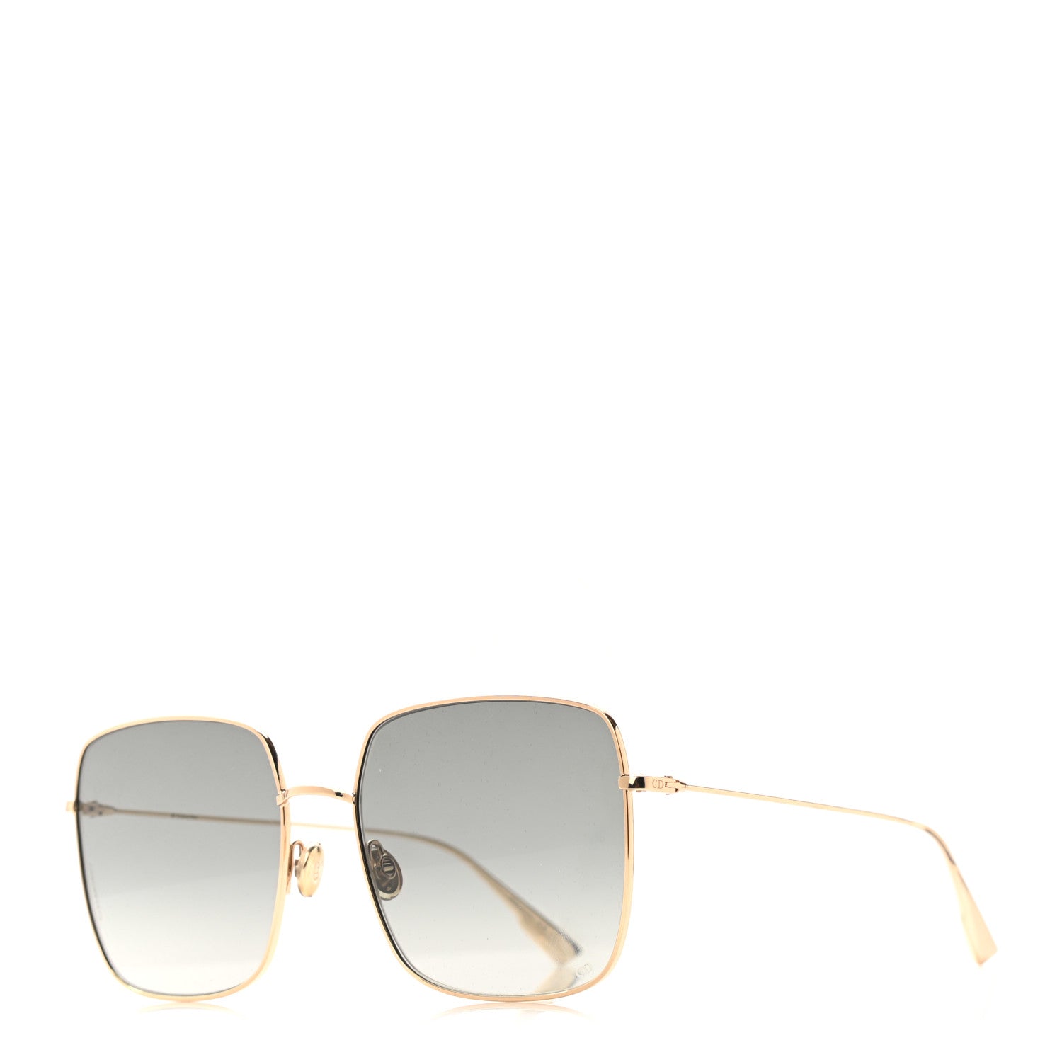 Christian Dior Metal Stellaire 1 Square Sunglasses Gold 1 of 5