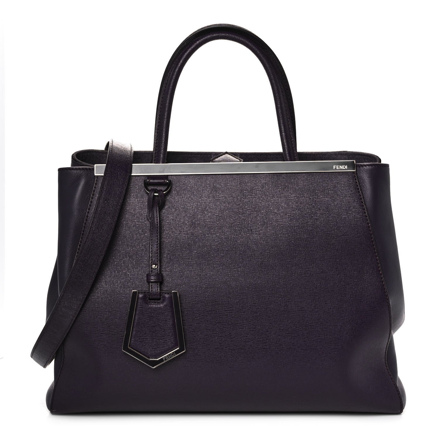 Fendi Vitello Elite Regular 2Jours Tote Ametista 1 of 13