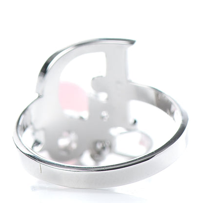 Christian Dior Enamel Bead Bow Ring 5 Silver 4 of 4