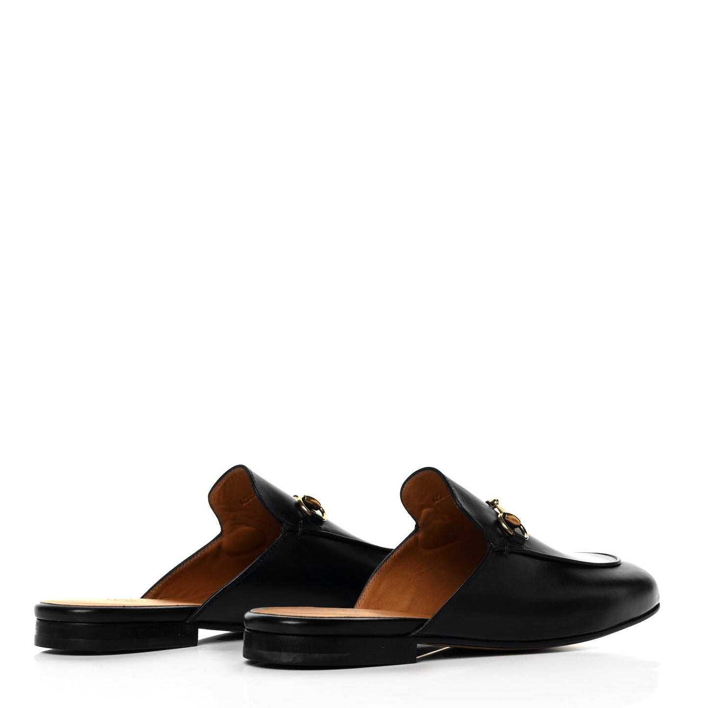 Calfskin Womens Princetown Slippers 39 Black