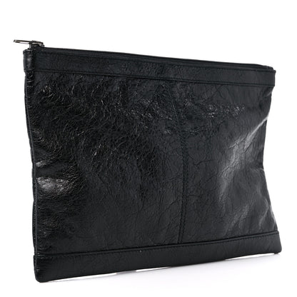 Balenciaga Agneau Arena Classic Hardware Clutch Black 3 of 8