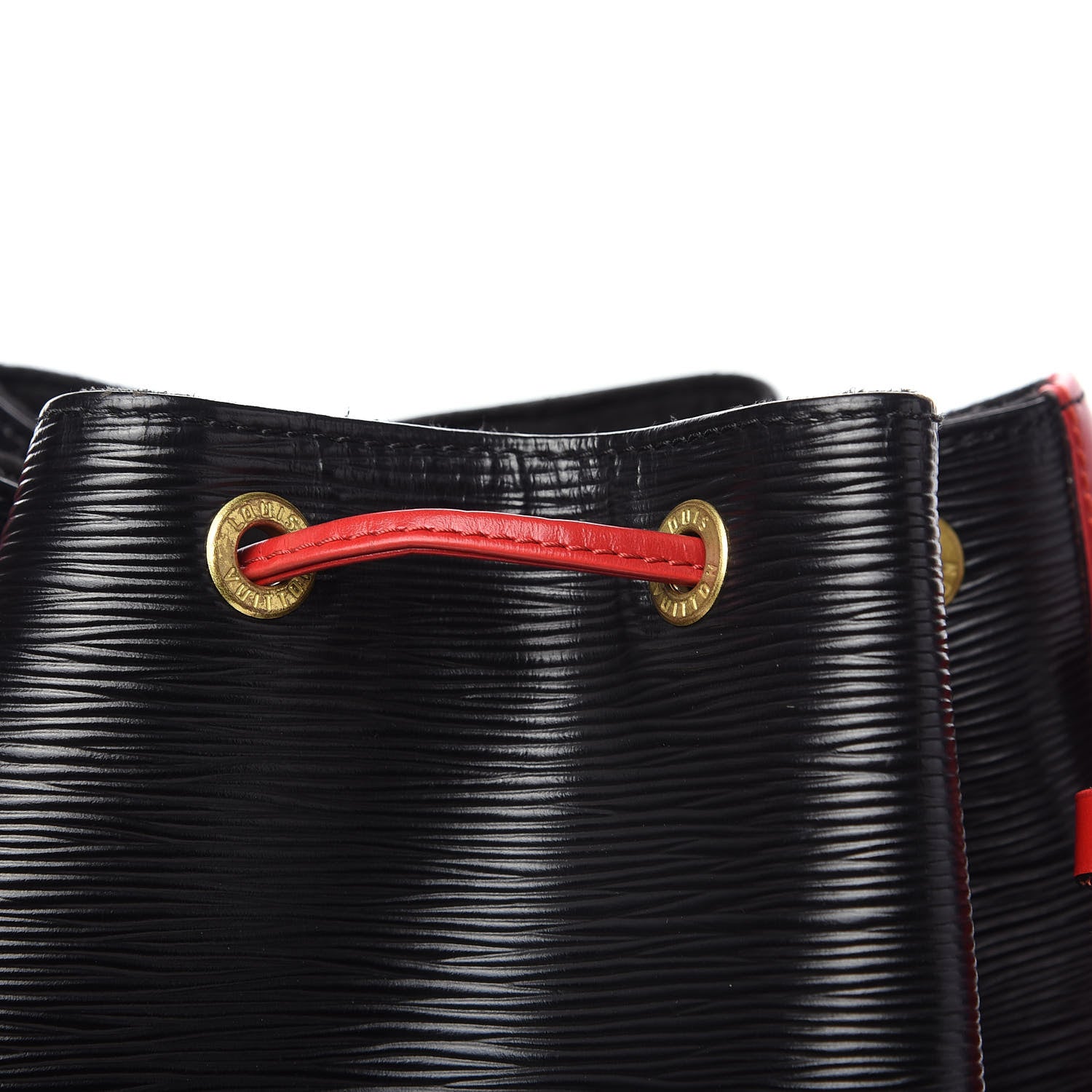 Louis Vuitton Epi Bi-Color Noe Castillan Red Black 9 of 15