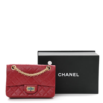 Chanel Aged Calfskin Quilted 2.55 Reissue Mini Flap Red 11 of 11