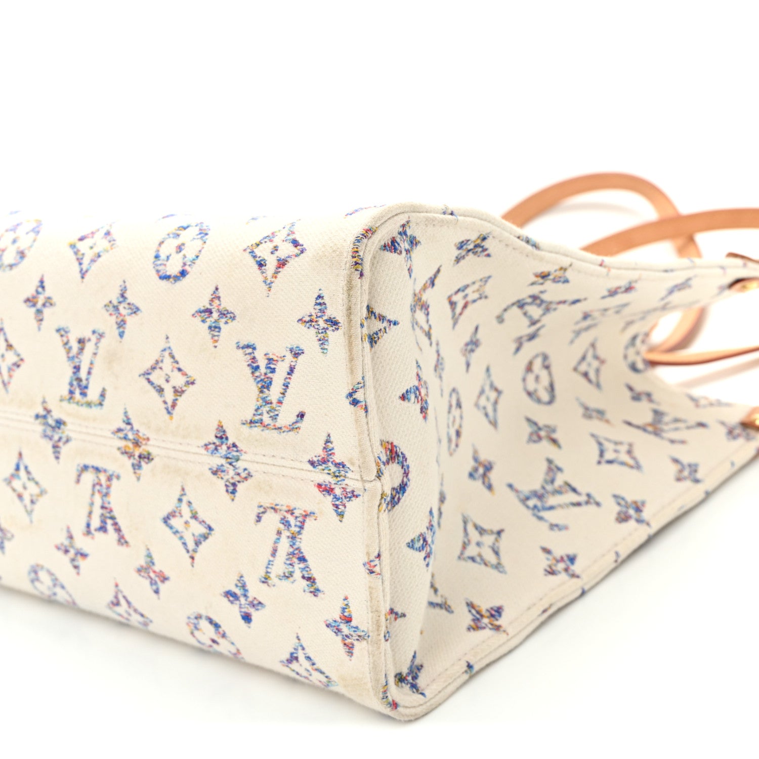 Louis Vuitton Monogram Jacquard Nautical Onthego MM Multicolor Beige 10 of 12