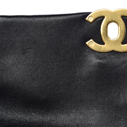 Chanel Goatskin Quilted Medium 19 Flap Black 8 of 12