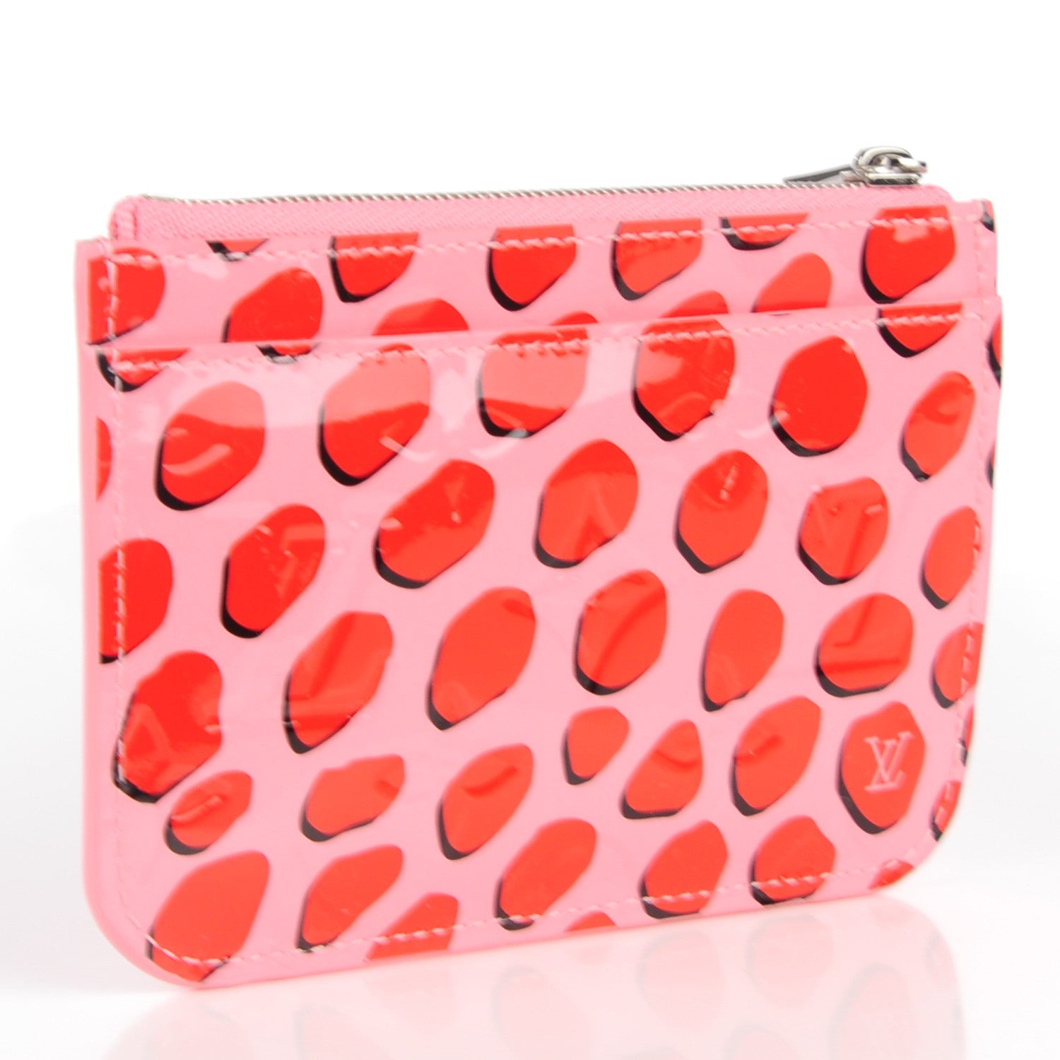 Louis Vuitton Vernis Jungle Dots Key Pouch Sugar Pink Poppy 3 of 7