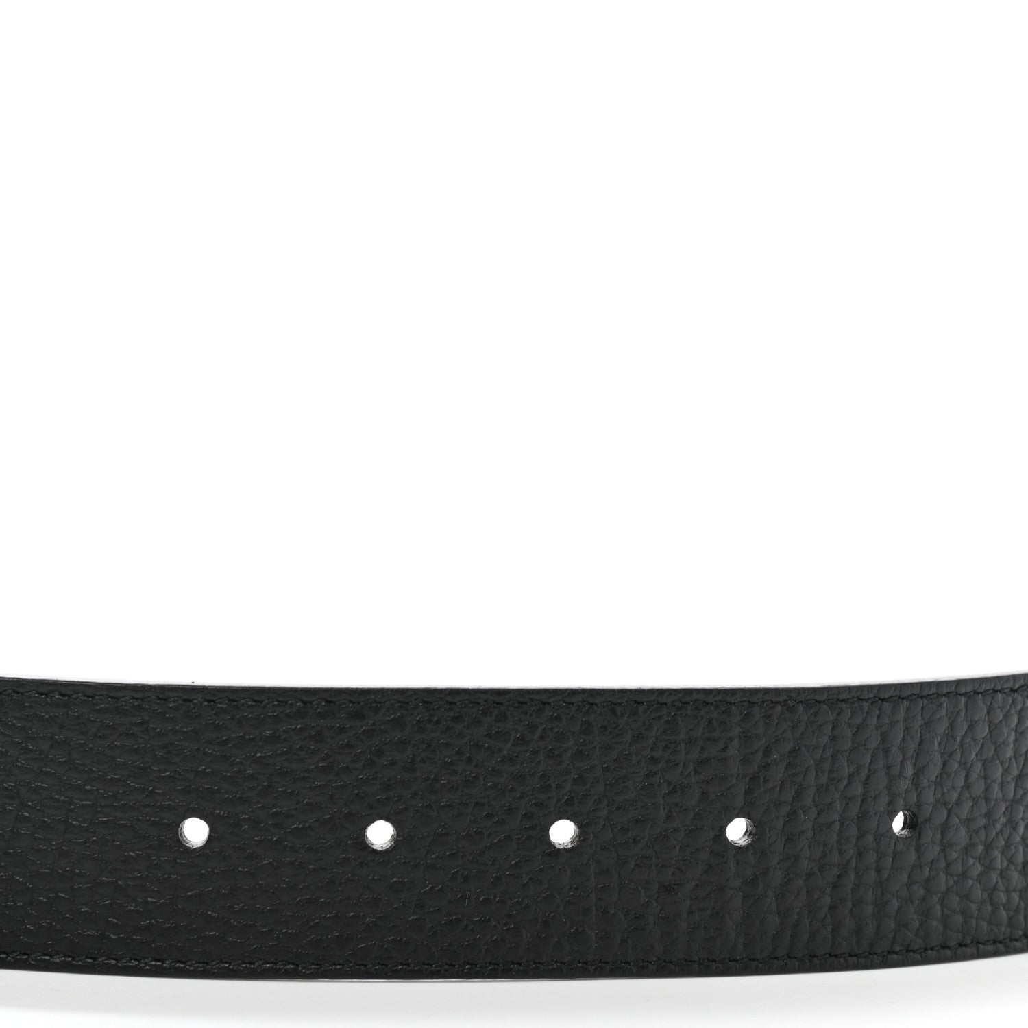 Gucci Dollar Calfskin 1973 Reversible Belt 85 34 Black Mineral Blue 5 of 6