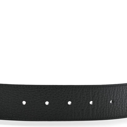 Gucci Dollar Calfskin 1973 Reversible Belt 85 34 Black Mineral Blue 5 of 6