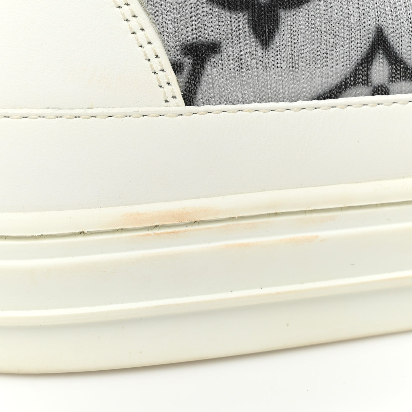 Technical Fabric Calfskin Monogram Printed Stellar Sneaker Boots 39 Blue