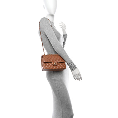 Chanel Lambskin Quilted Small Double Flap Brown 2 of 11