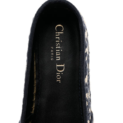 Christian Dior Oblique Embroidered Granville 15mm Espadrilles 39.5 Deep Blue 6 of 8