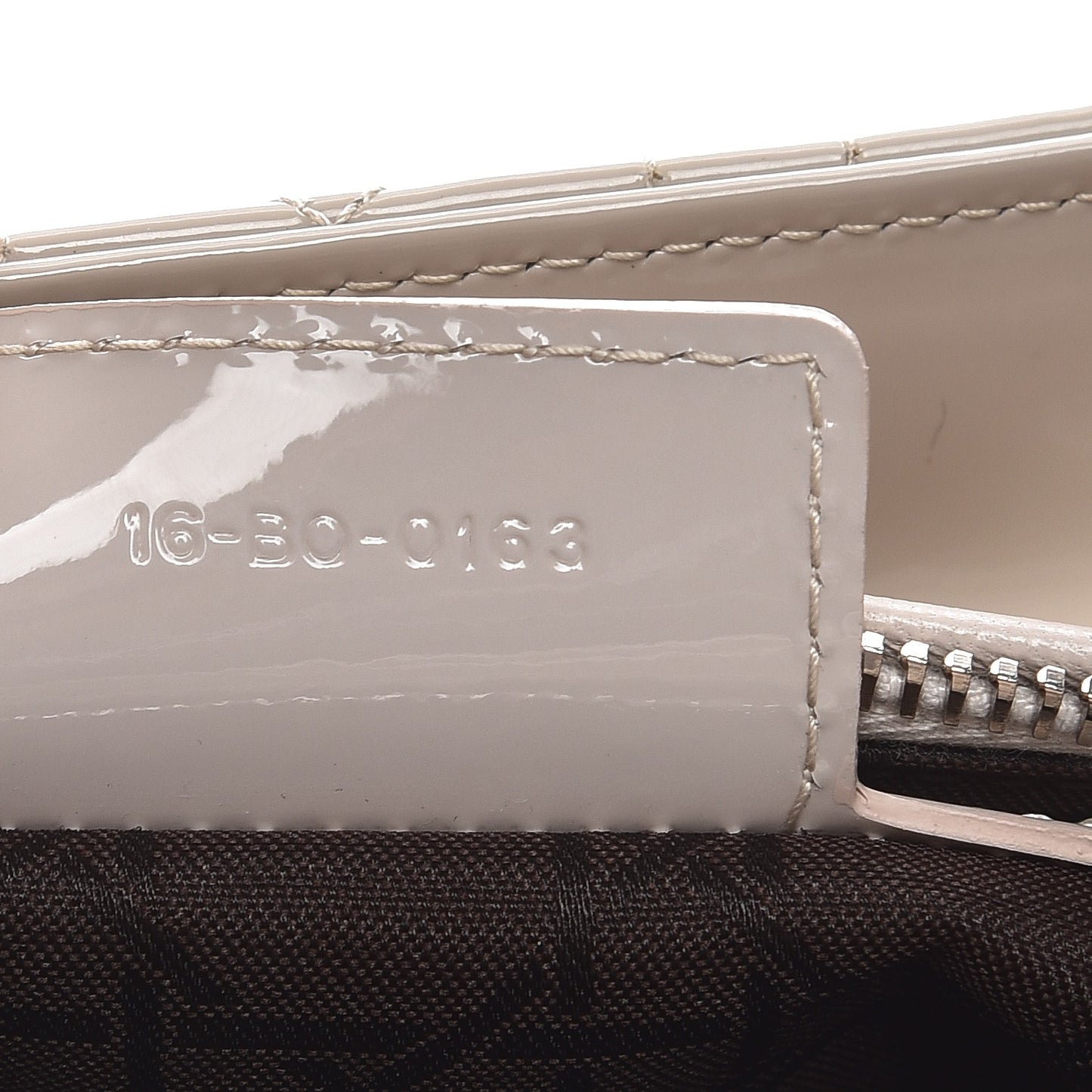 Patent Cannage Medium Lady Dior Grey