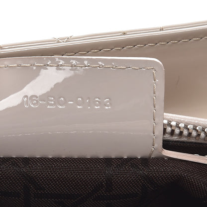 Christian Dior Patent Cannage Medium Lady Dior Grey 8 of 10