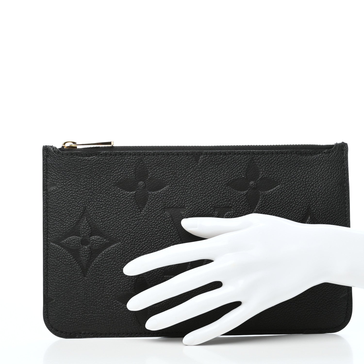 Louis Vuitton Empreinte Monogram Giant Neverfull MM Pochette Black 2 of 6