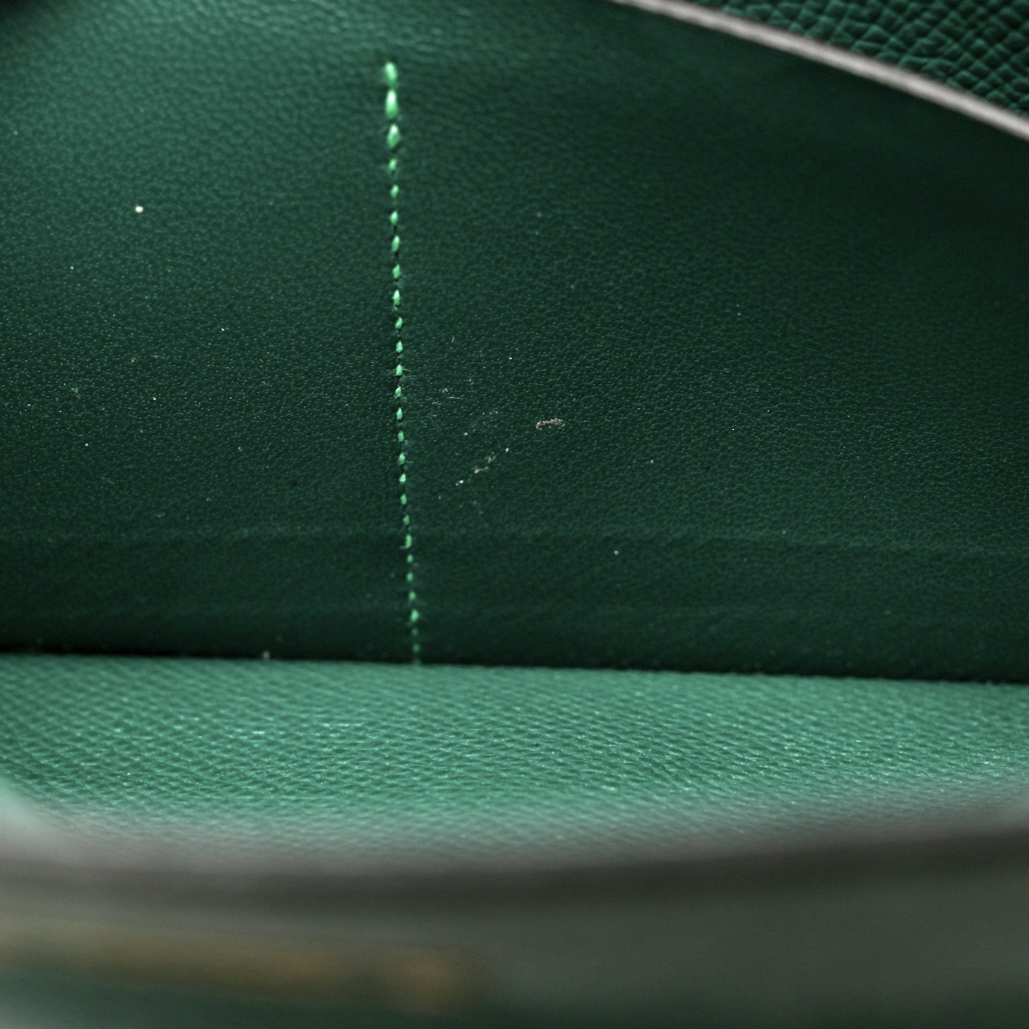 Hermes Epsom Kelly Longue Wallet Malachite 12 of 13