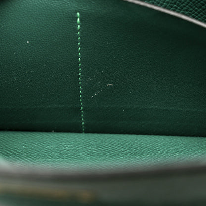 Hermes Epsom Kelly Longue Wallet Malachite 12 of 13