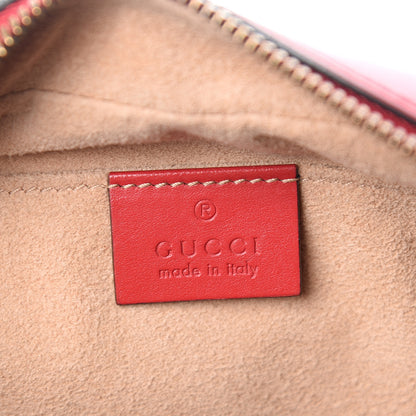Gucci Calfskin Matelasse Small GG Marmont Chain Shoulder Bag Hibiscus Red 5 of 9