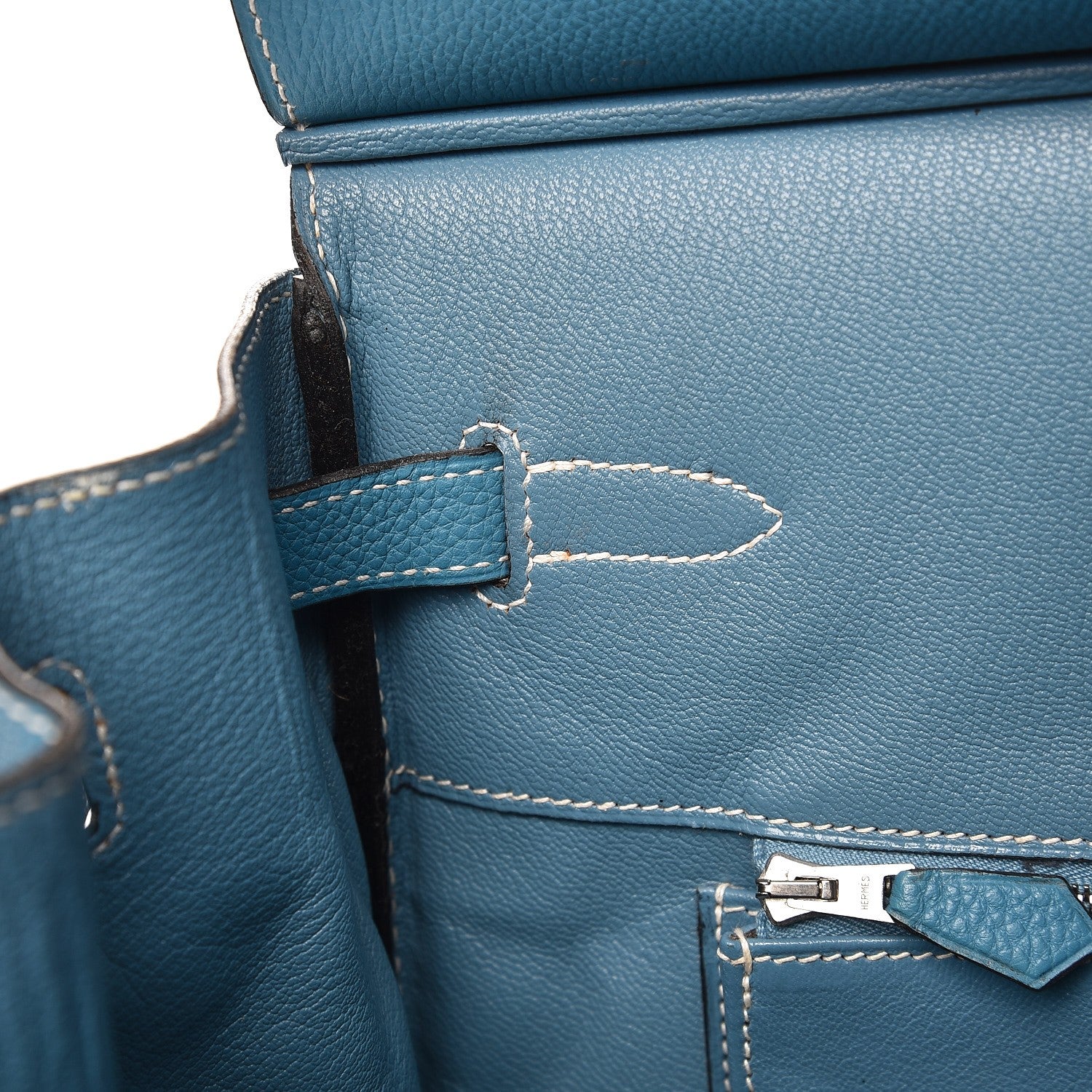 Hermes Togo Birkin 40 Blue Jean 16 of 37