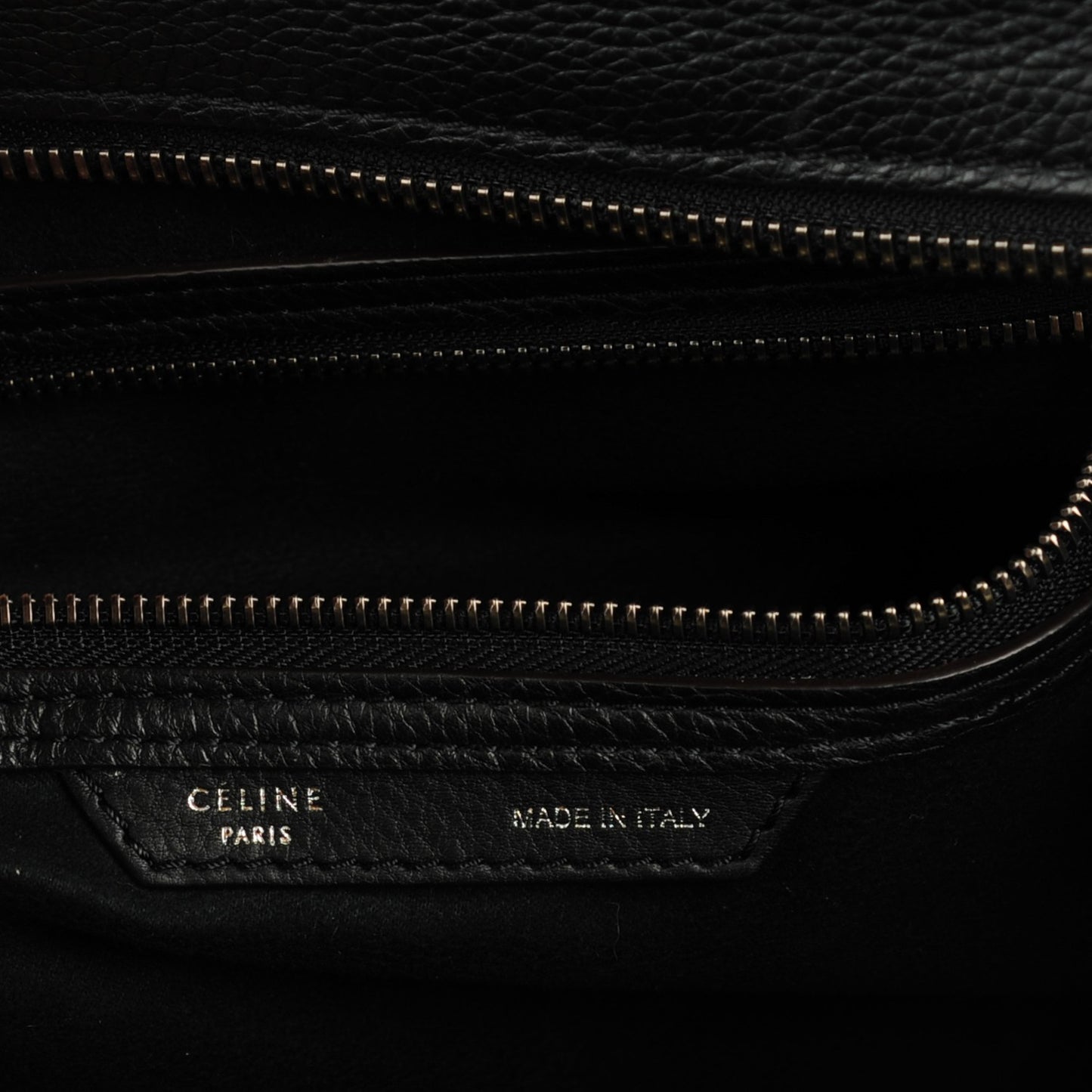 Drummed Calfskin Mini Luggage Black