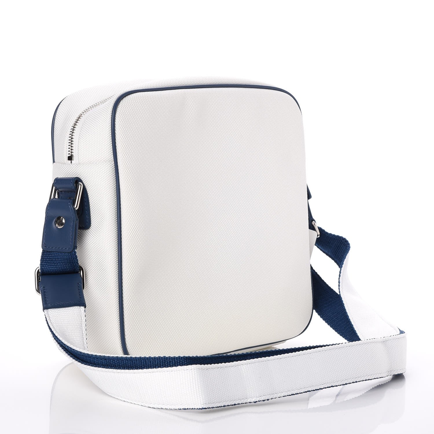 Chanel Nylon Rubber Messenger White Blue 3 of 8