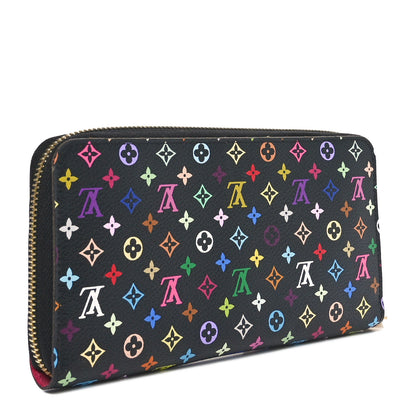 Louis Vuitton Monogram Multicolor Zippy Wallet Black Grenade 2 of 10