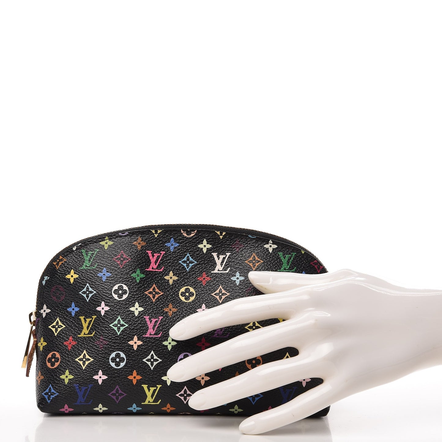 Monogram Multicolor Cosmetic Pouch Black Grenade