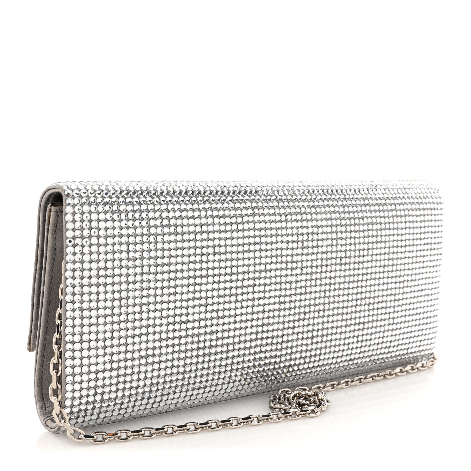 Judith Leiber Swarovski Crystal Ritz Fizz Clutch Champagne Silver 3 of 14