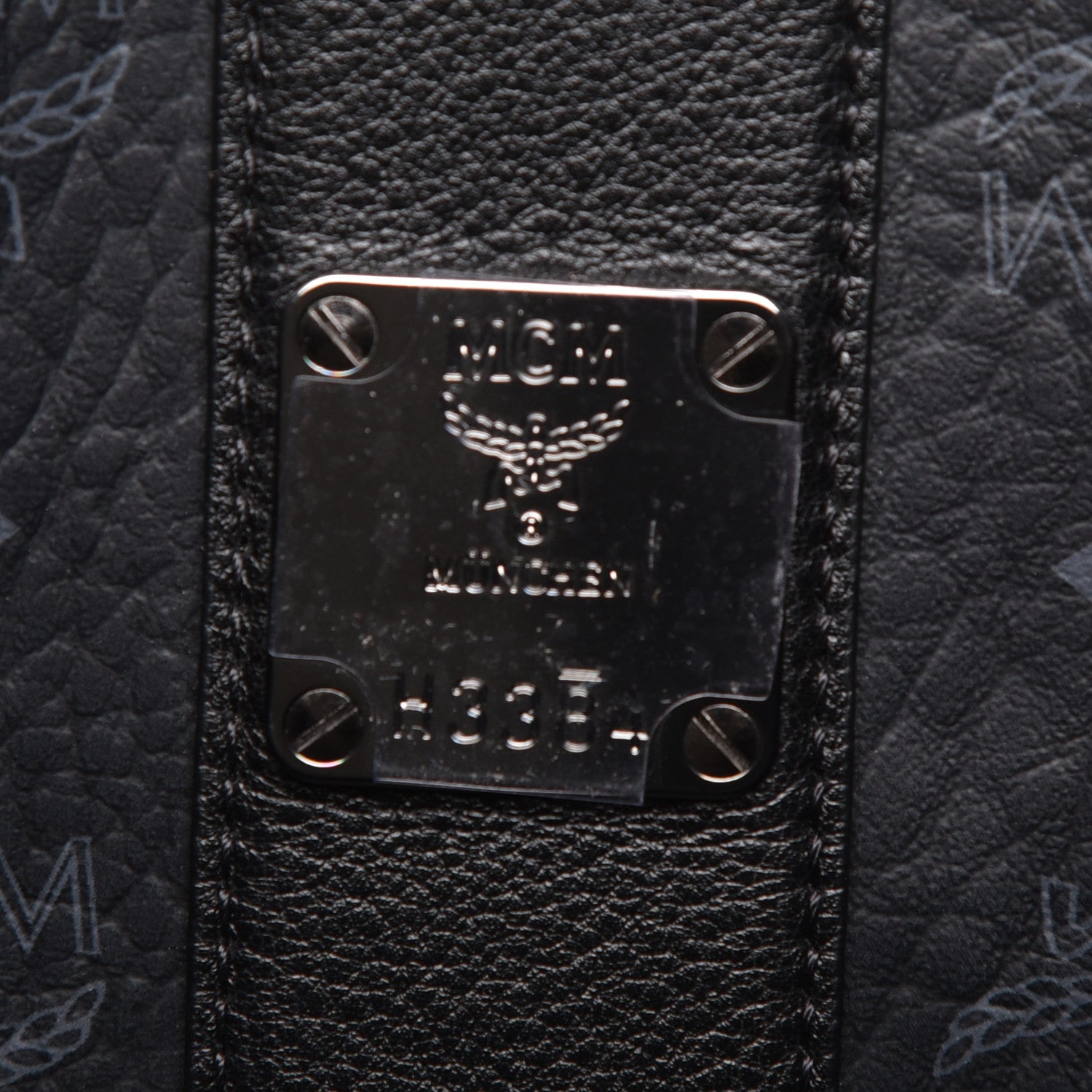 MCM Visetos Medium Liz Reversible Shopper Tote Black 12 of 16